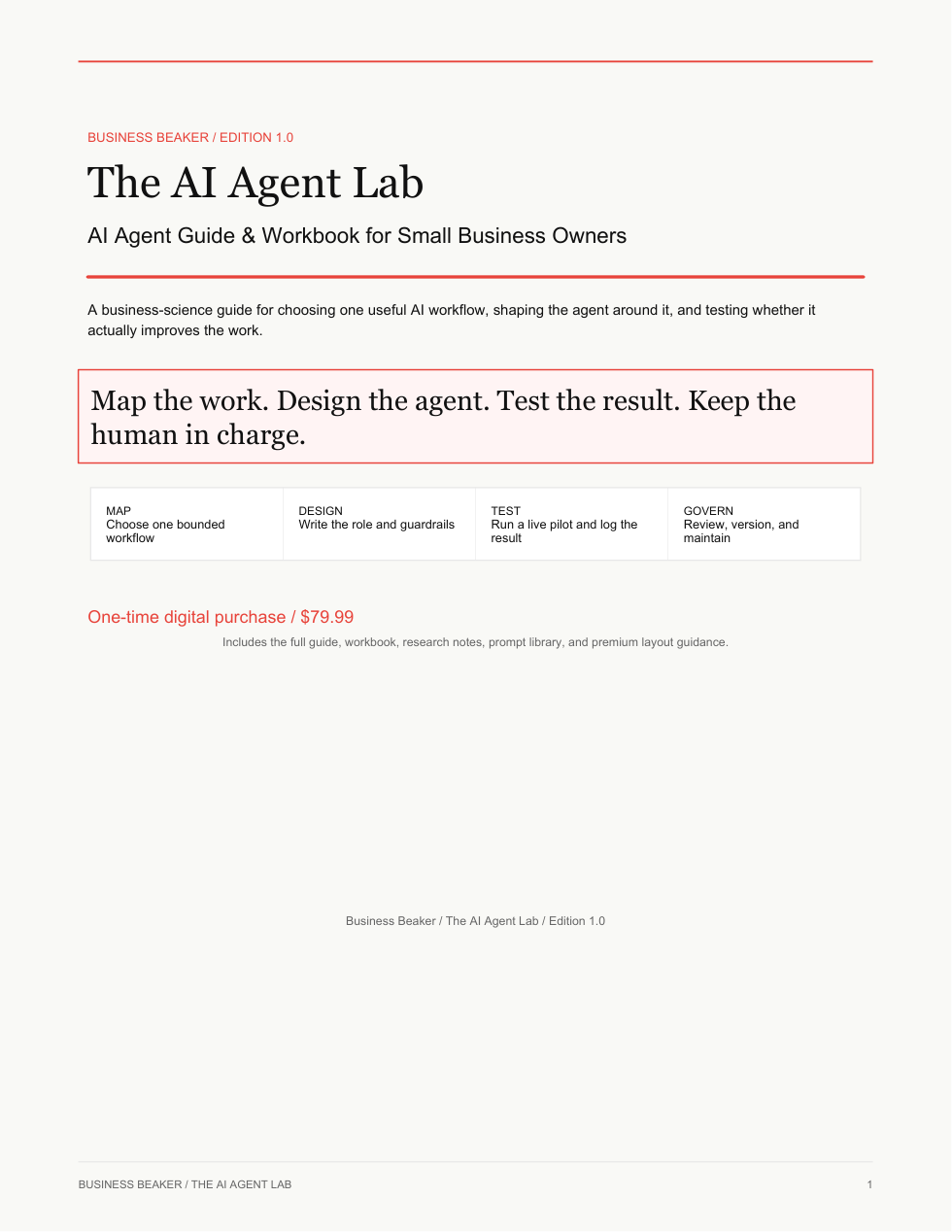 AI Agent Lab guide cover